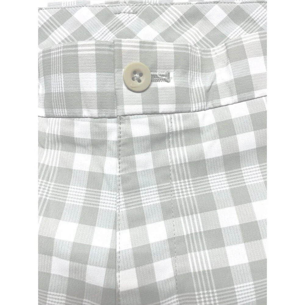 Nike Golf Shorts Dri-Fit Performance Plaid Flat Athletic Men’s Size 35